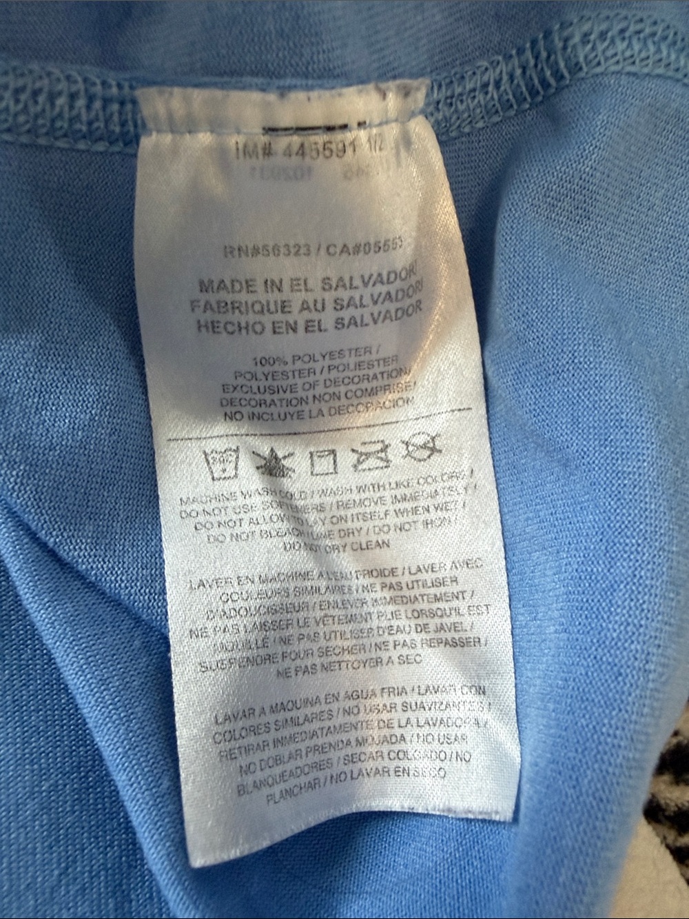 Nike Women's Light Blue V-Neck Short Sleeve Tee - Picture 5 of 5